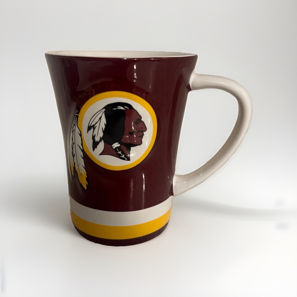 Vintage NFL Washington Redskins Commanders Football Logo Mug Burgundy/Gold/White